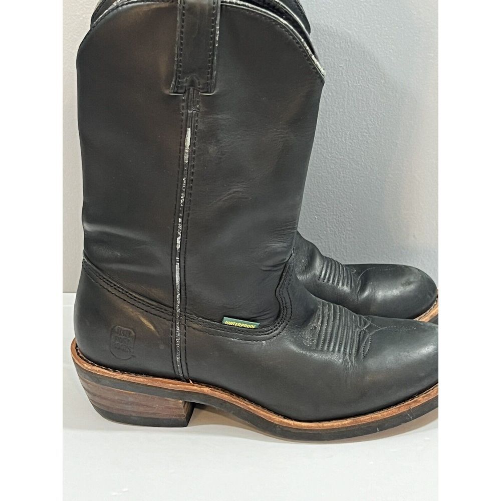 Dan Post Boots Mens Sz 9D Black Albuquerque Western Cowboy Waterproof DP69680
